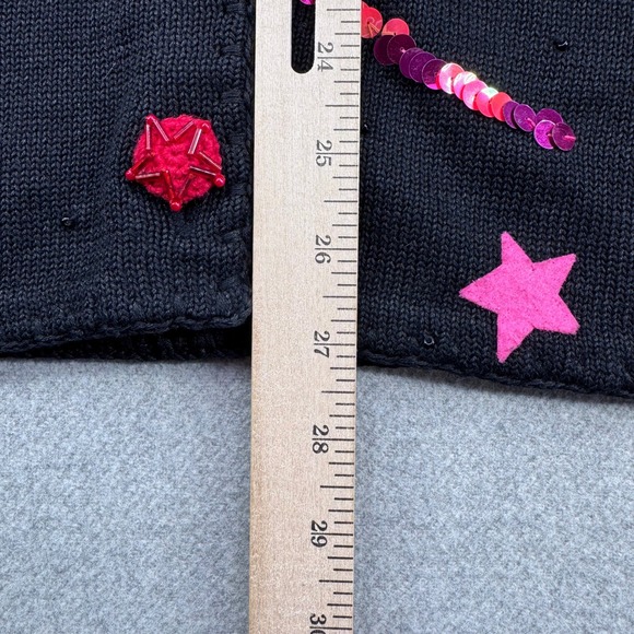 Vintage 90s Michael Simon Christmas "Holiday Whimsy" Cardigan Sweater Sz S *READ - Picture 8 of 14